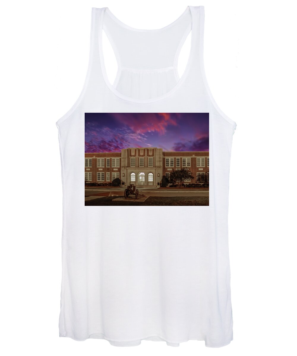 Dusk Women's Tank Top featuring the photograph B C H S at Dusk by Charles Hite
