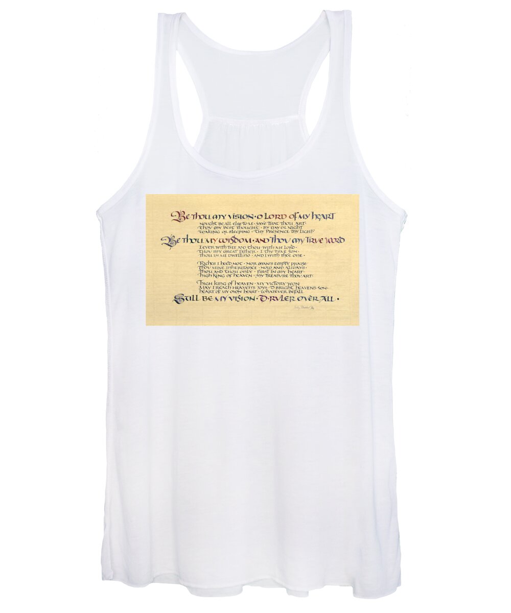 1912 Music Women's Tank Top featuring the painting Be Thou My Vision by Judy Dodds