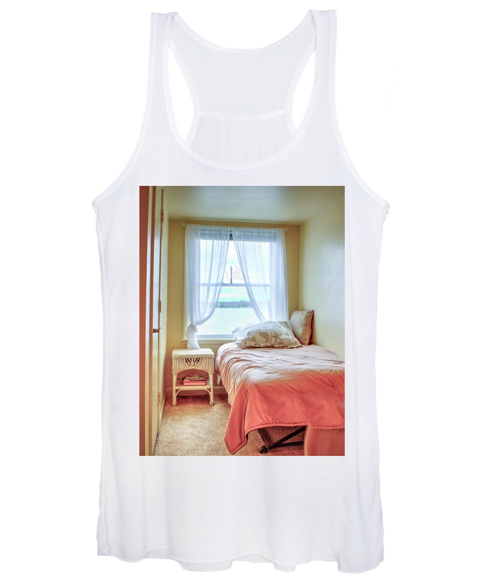 Bedroom Women's Tank Top featuring the photograph Bedroom Alcove 1 by Jeff Kurtz