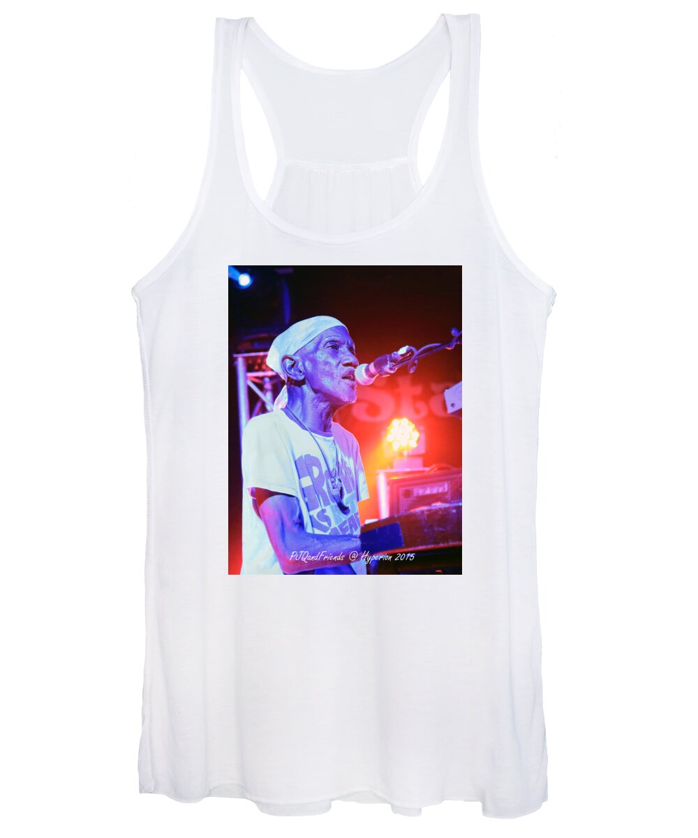 Hyperion Music And Arts Festival Bernie Worrell Parliament Funkadelic And Talking Heads And Rock And Roll Hall Of Fame Women's Tank Top featuring the photograph Bernie Worrell by PJQandFriends Photography