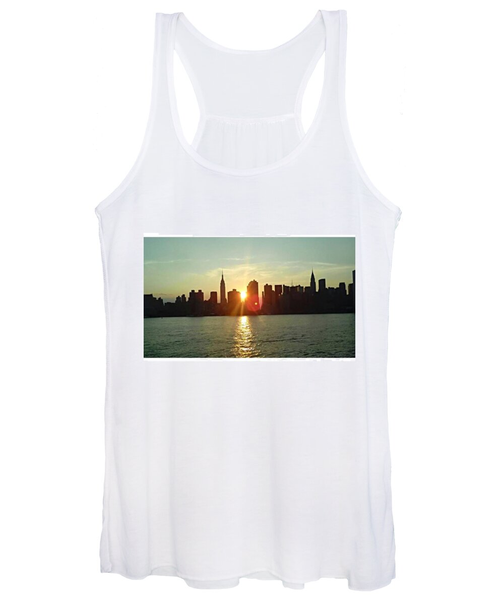 Summer Women's Tank Top featuring the photograph Best Place I've Ever Been ❤ #newyork by Photografree Studios