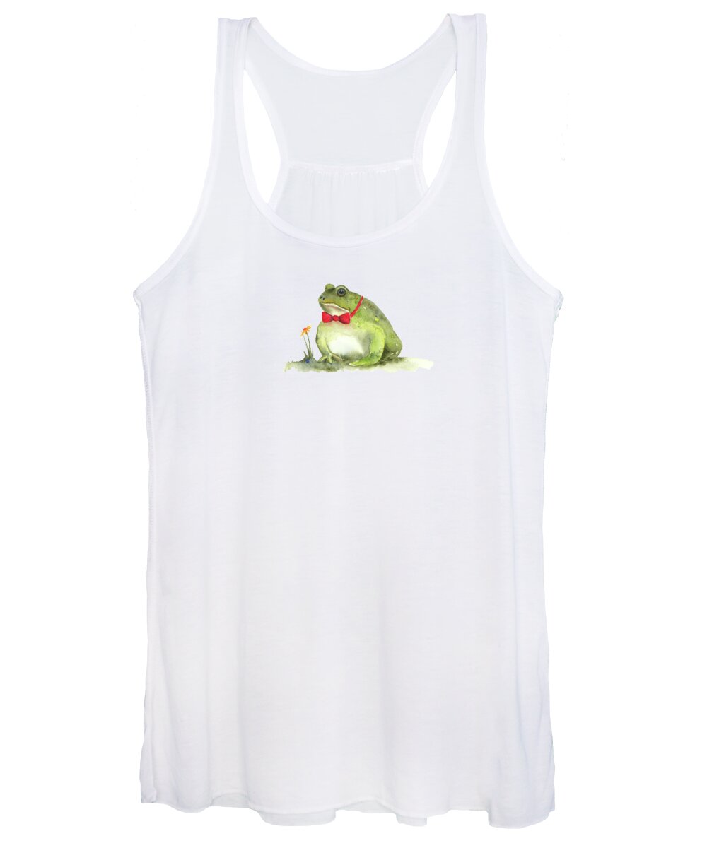 Frog Women's Tank Top featuring the painting Blind Date by Amy Kirkpatrick