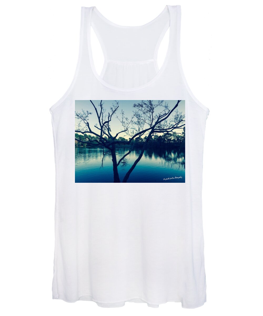 Tree Women's Tank Top featuring the photograph Blue Days by Elizabeth Harllee