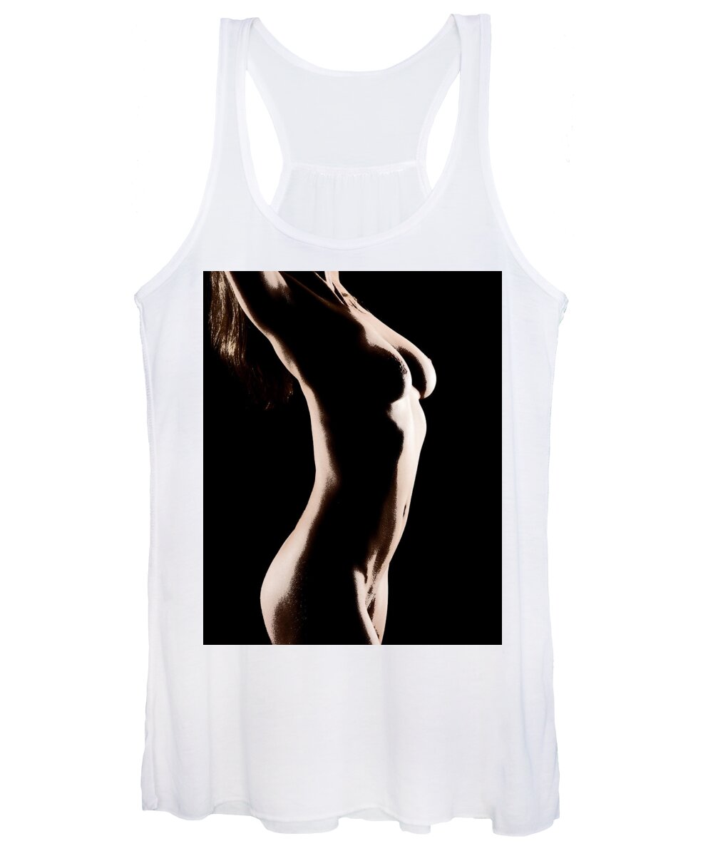 Nude Women's Tank Top featuring the photograph Bodyscape 542 by Michael Fryd