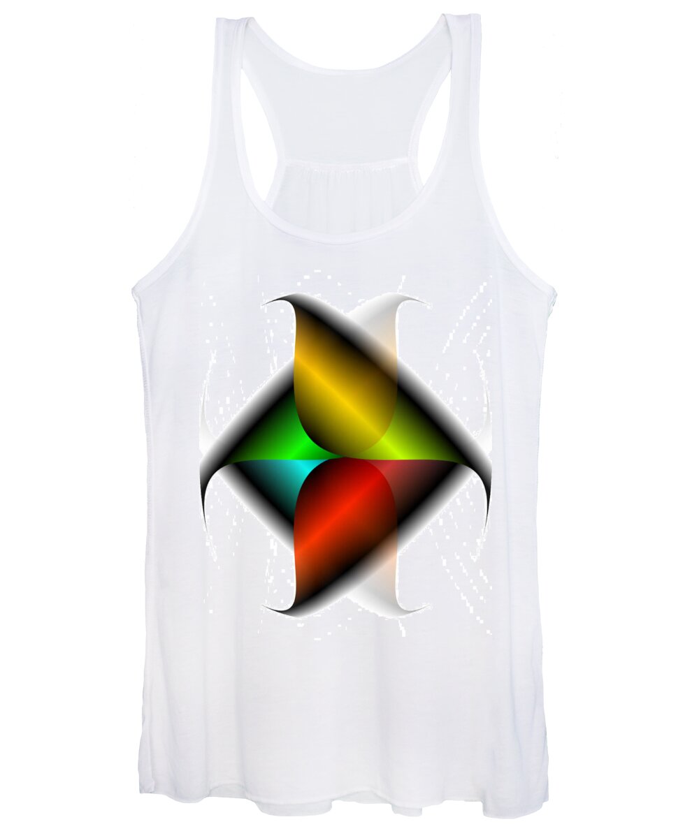 #abstracts #acrylic #artgallery # #artist #artnews # #artwork # #callforart #callforentries #colour #creative # #paint #painting #paintings #photograph #photography #photoshoot #photoshop #photoshopped Women's Tank Top featuring the digital art Breaking Boundaries Part 11 by The Lovelock experience
