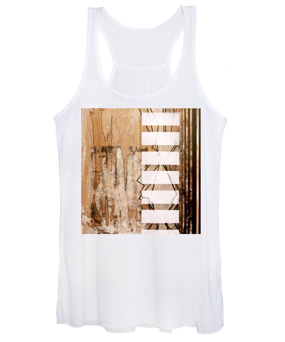 Street Art Women's Tank Top featuring the painting Bro, Do You Even Cut? by Bobby Zeik