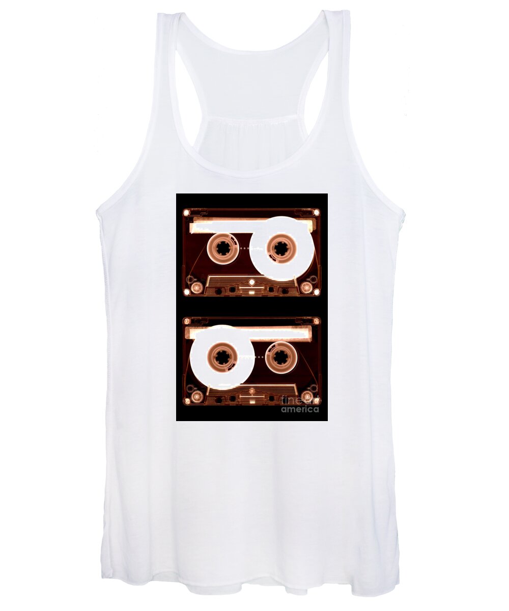 Tape Women's Tank Top featuring the photograph Cassette Tapes by Clayton Bastiani