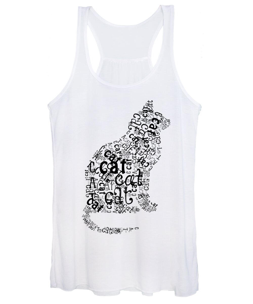 C Is For Cat Women's Tank Top featuring the photograph Cat Noir by Heather Applegate