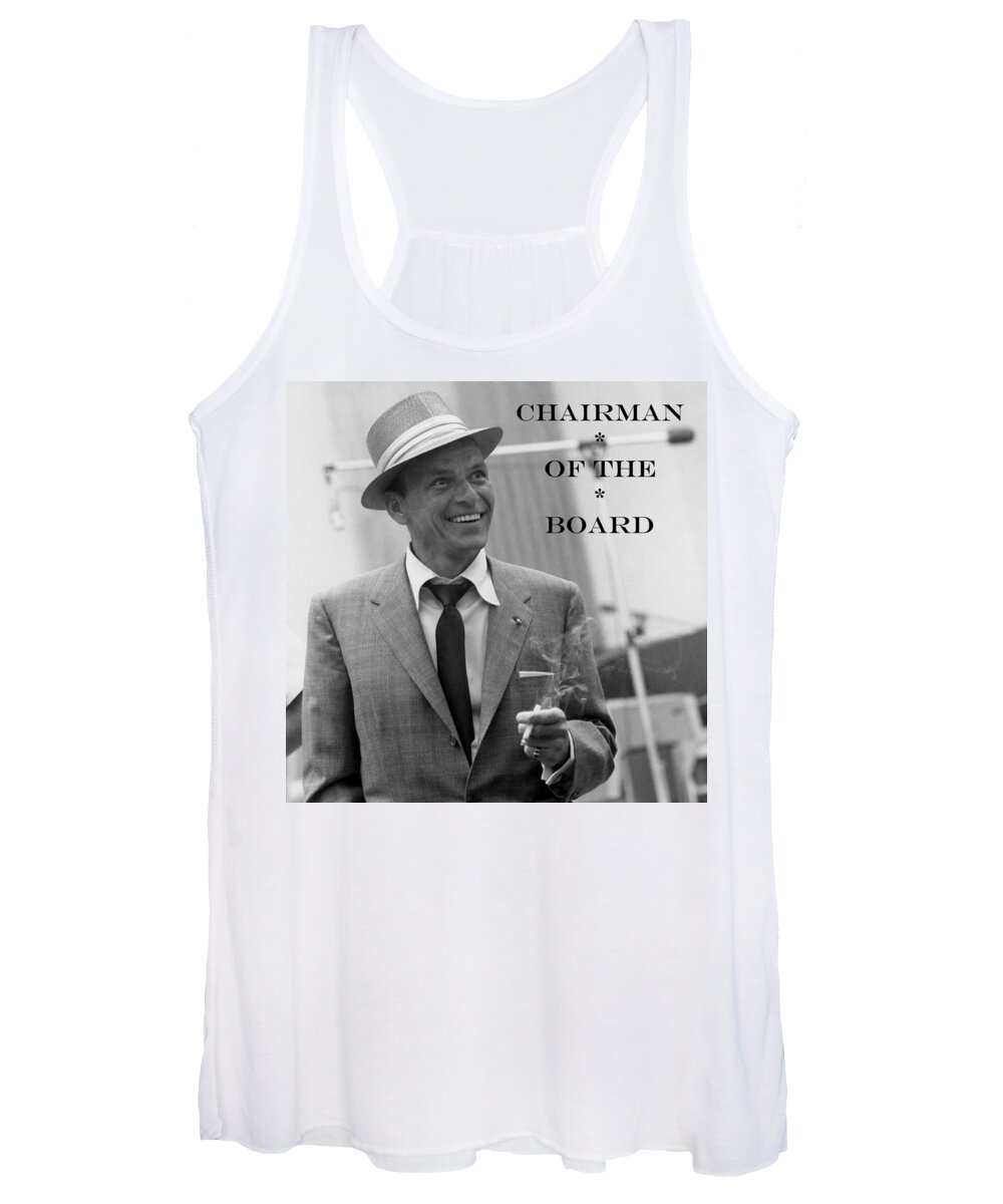 Frank Sinatra Women's Tank Top featuring the photograph Chairman of the Board by La Dolce Vita