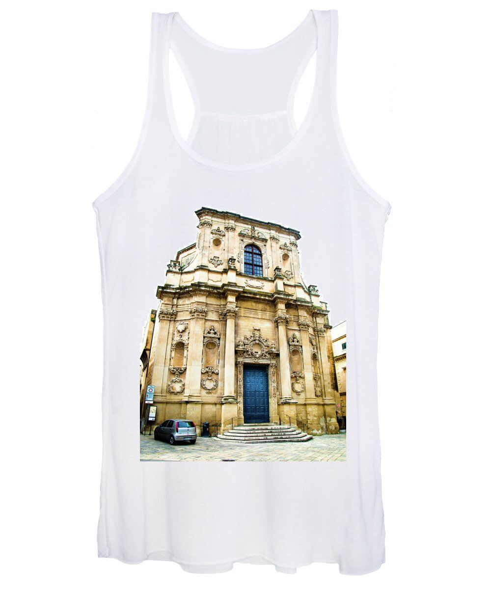 Architecture Women's Tank Top featuring the photograph Church of St Chiari by Steven Myers