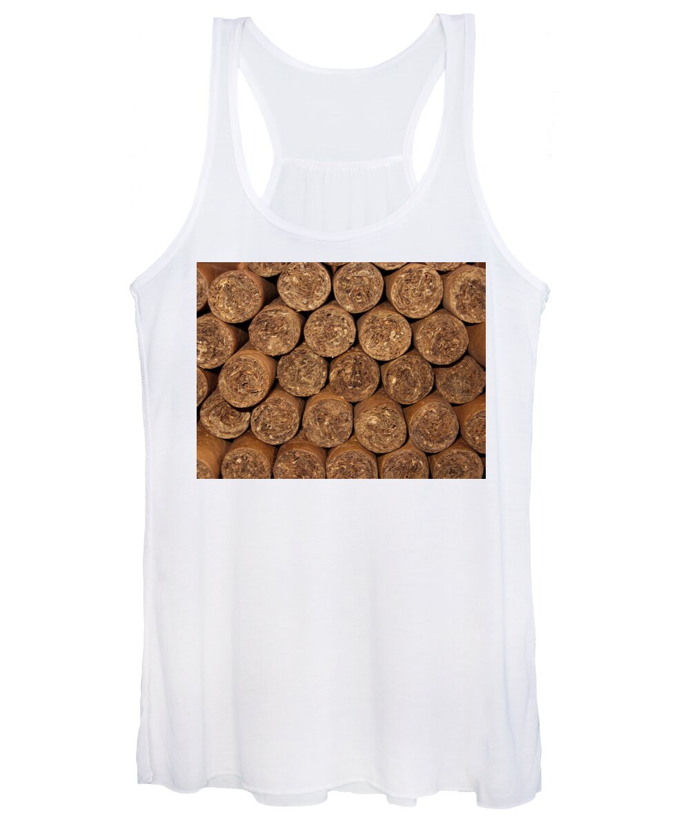 Cigars Women's Tank Top featuring the photograph Cigars 262 by Michael Fryd