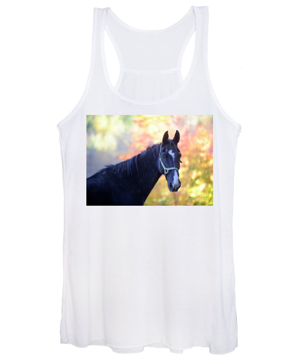 Rescue Horse Women's Tank Top featuring the photograph Cole by Carien Schippers