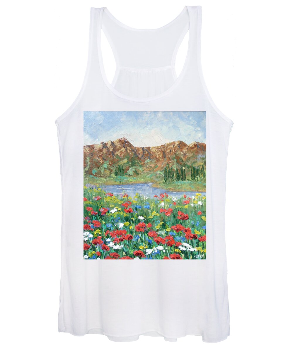 Provence Women's Tank Top featuring the painting Colorado by Frederic Payet