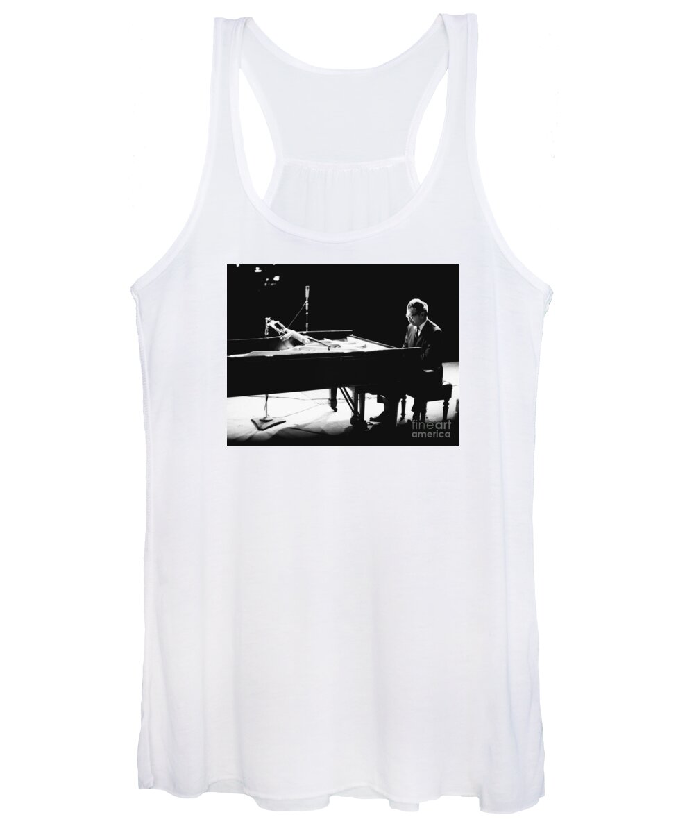 Dave Brubeck Women's Tank Top featuring the photograph Dave Brubeck D231 by Dave Allen