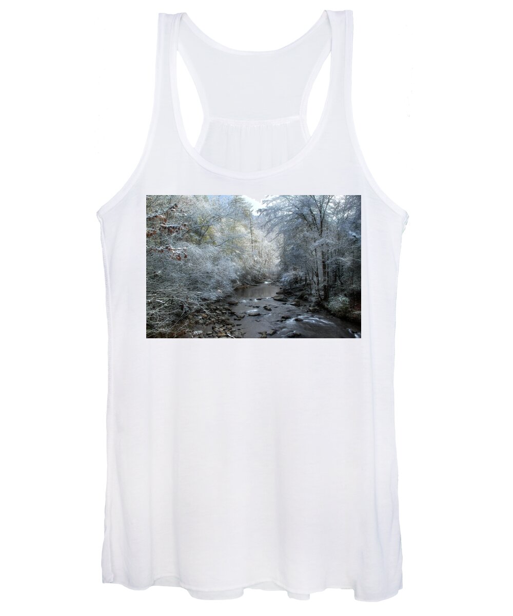 Winter Scene Women's Tank Top featuring the photograph December by Mike Eingle