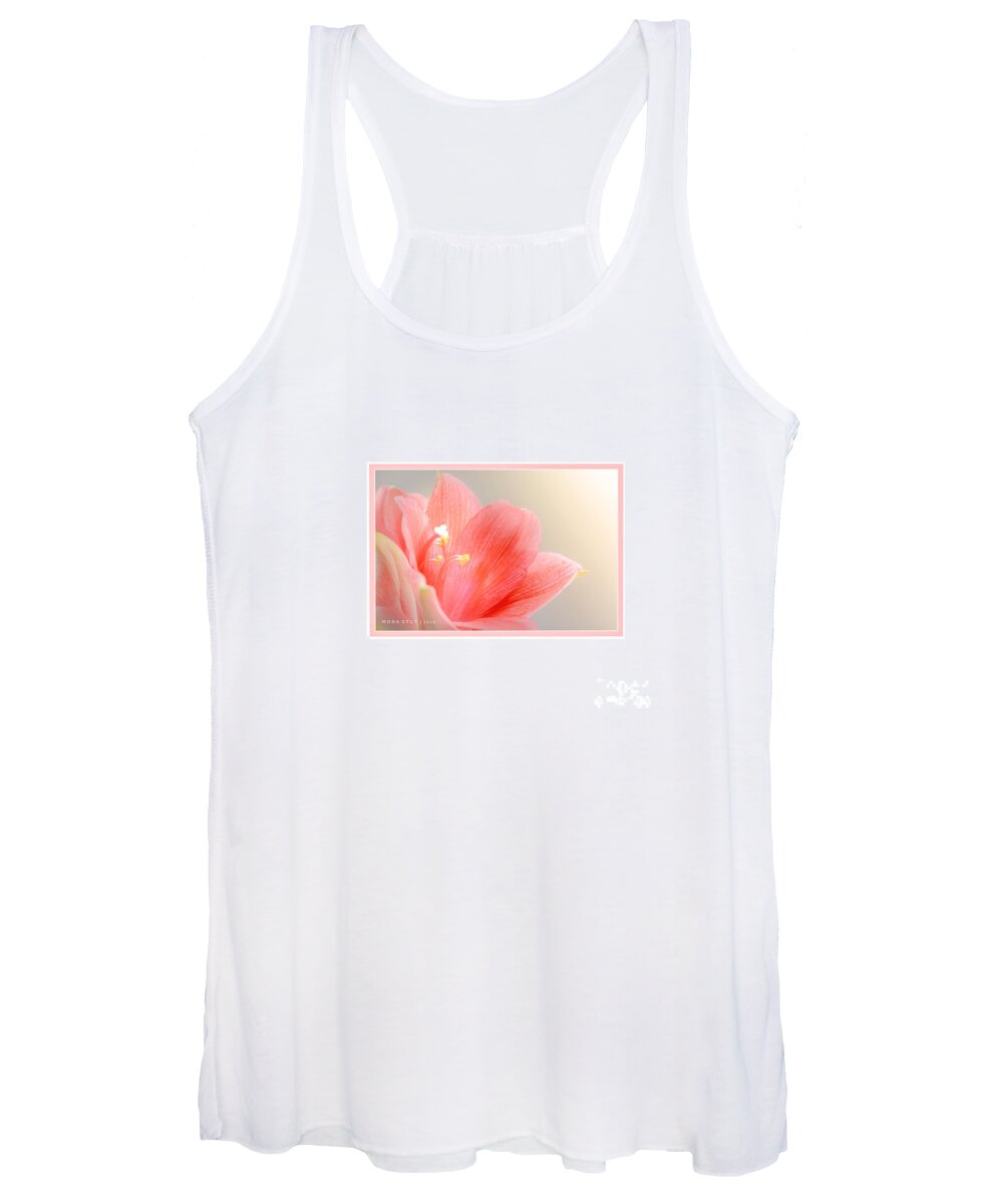 Mona Stut Women's Tank Top featuring the photograph Delicate Blushing Bride Lily by Mona Stut