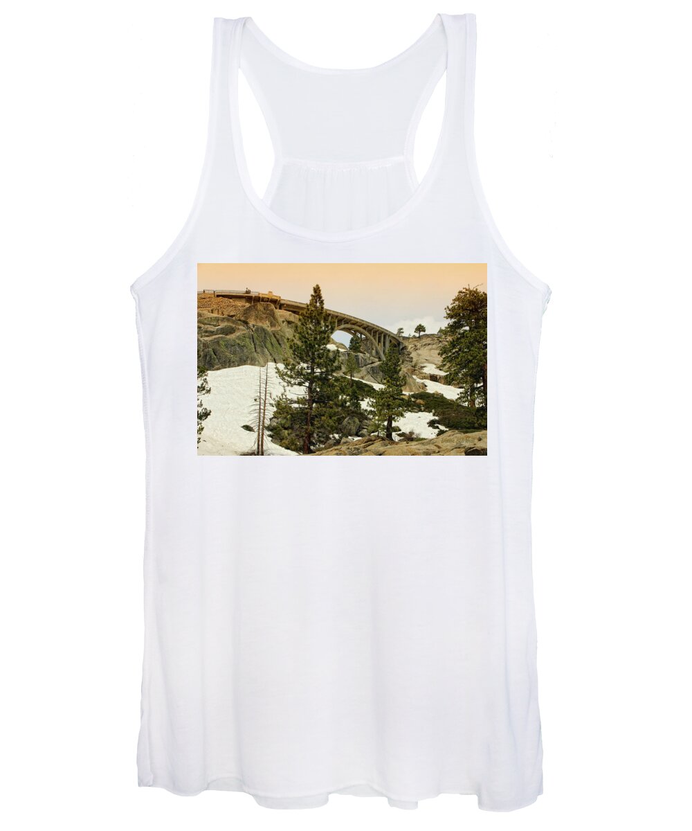 Donner California Women's Tank Top featuring the photograph Donner by Donna Blackhall