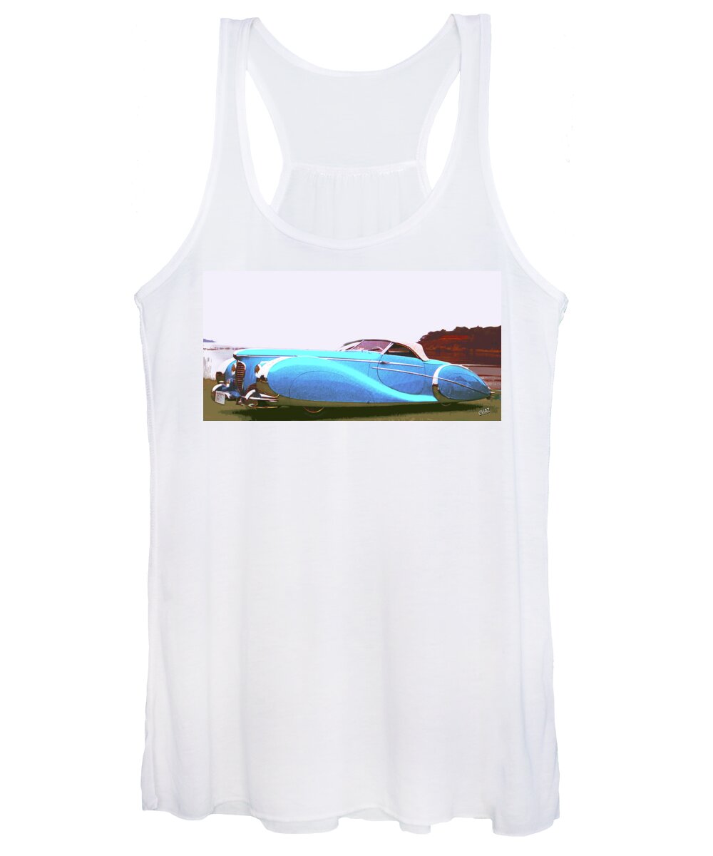 Automobiles Women's Tank Top featuring the painting Dream Car by CHAZ Daugherty