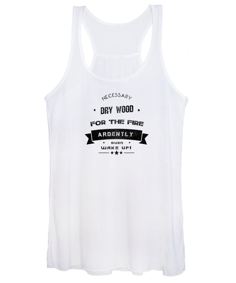 Jesus Women's Tank Top featuring the digital art Dry wood is necessary for the fire to ardently burn. by Payet Emmanuel