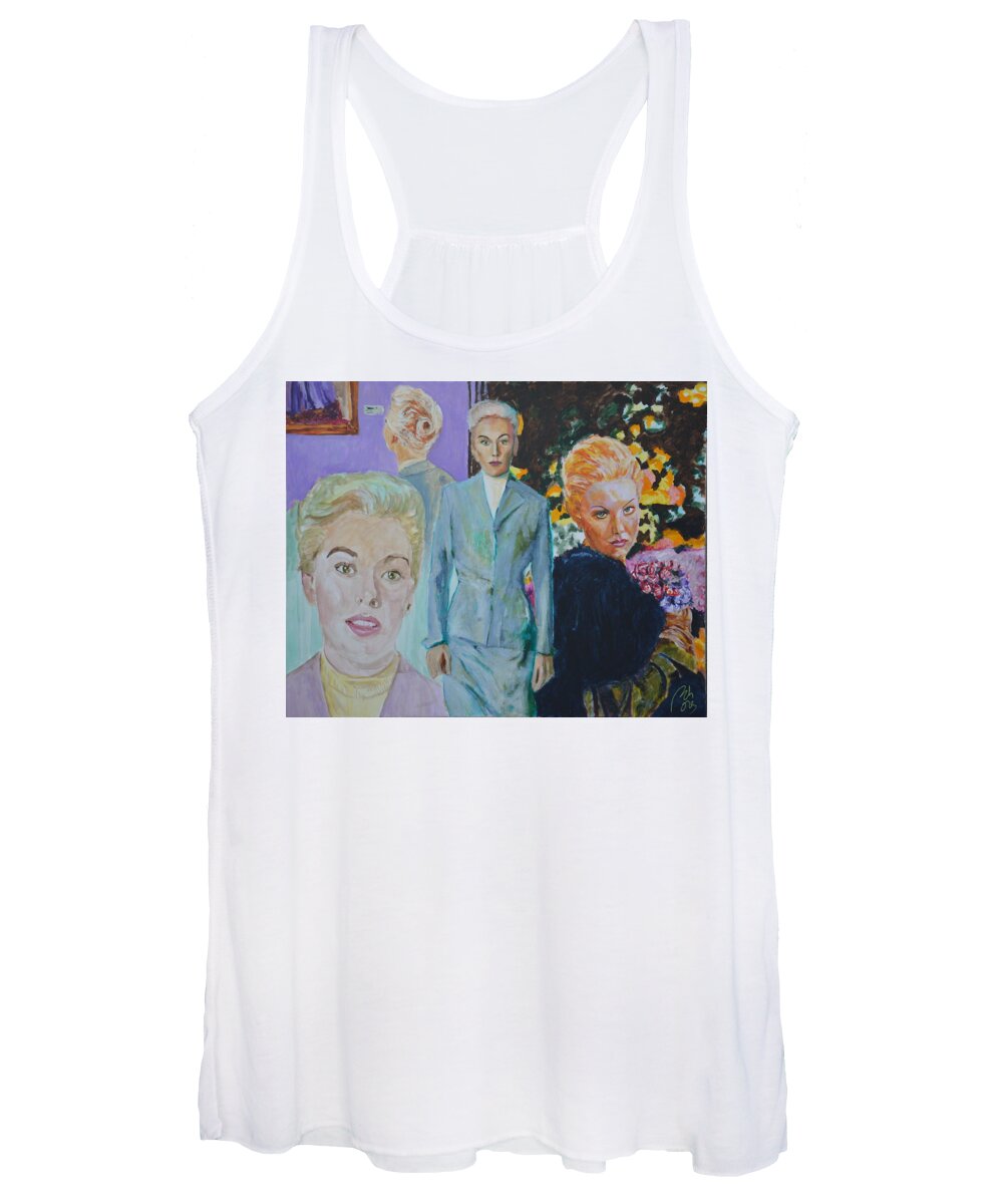 Past Women's Tank Top featuring the painting Duality II by Bachmors Artist