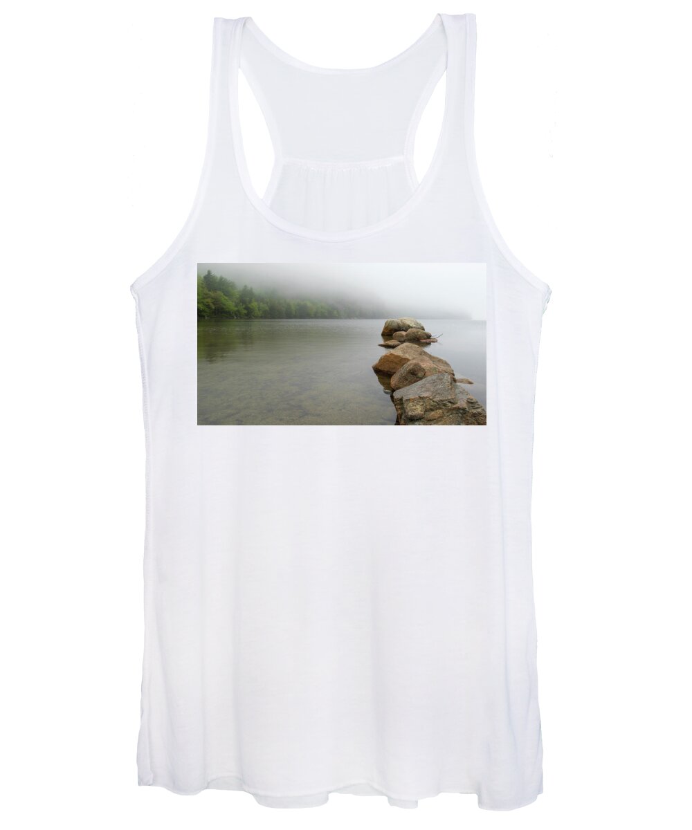 Rocks Women's Tank Top featuring the photograph Into the Mist by Holly Ross