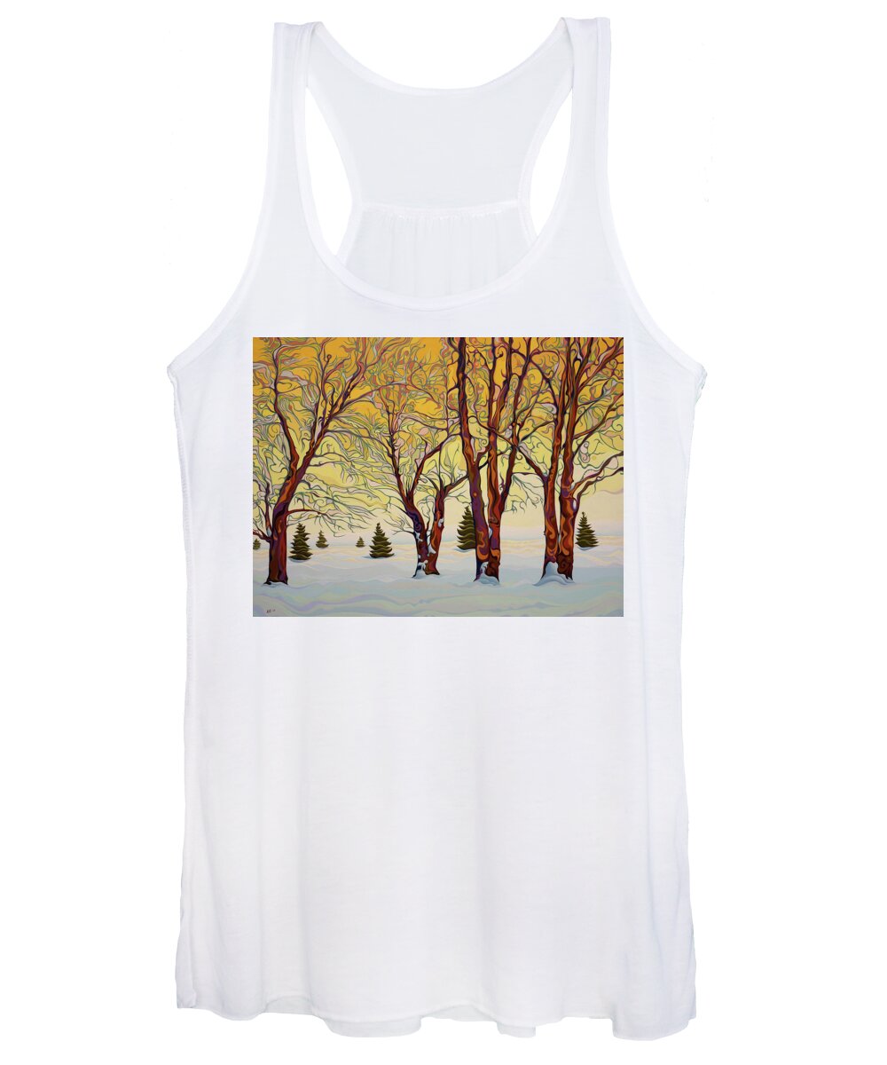 Euphoric Women's Tank Top featuring the painting Euphoric TreeQuility by Amy Ferrari