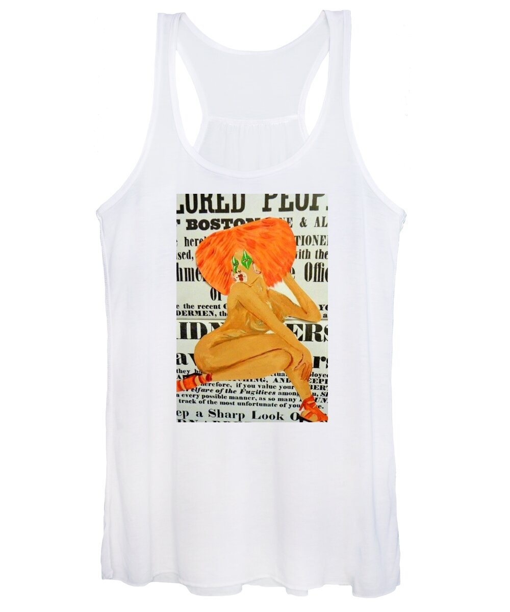Black Women's Tank Top featuring the photograph Eve Caution by Deedee Williams