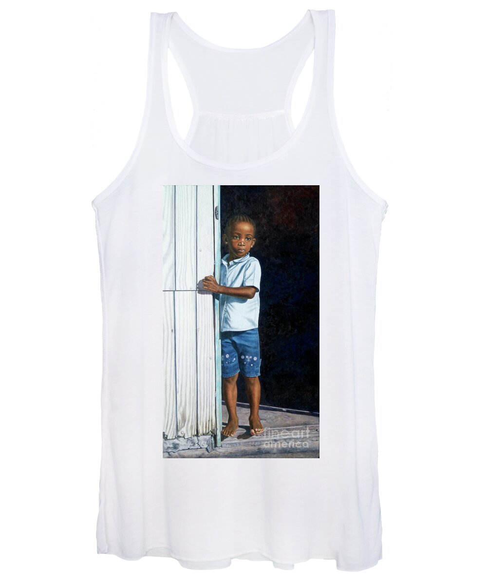 Little Women's Tank Top featuring the painting Expectations by Nicole Minnis