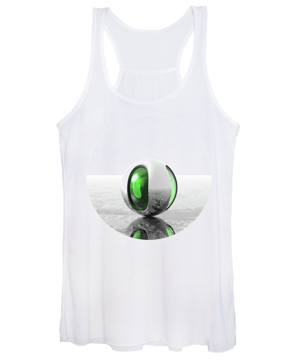 Extraterrestrial Women's Tank Top featuring the digital art Extraterrestrial by Phil Perkins