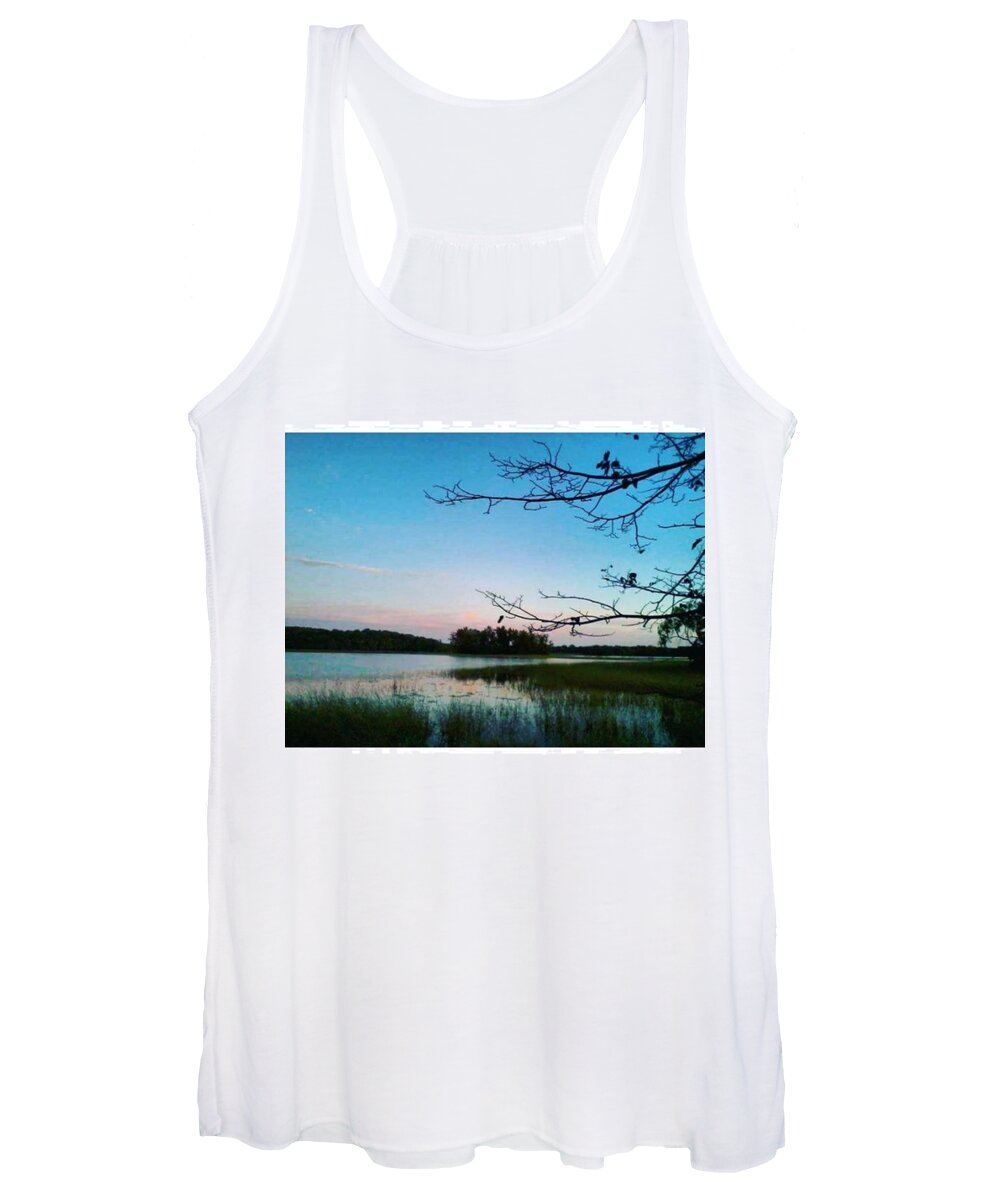 Bass Women's Tank Top featuring the photograph Peaceful Night #1 by Mnwx Watcher