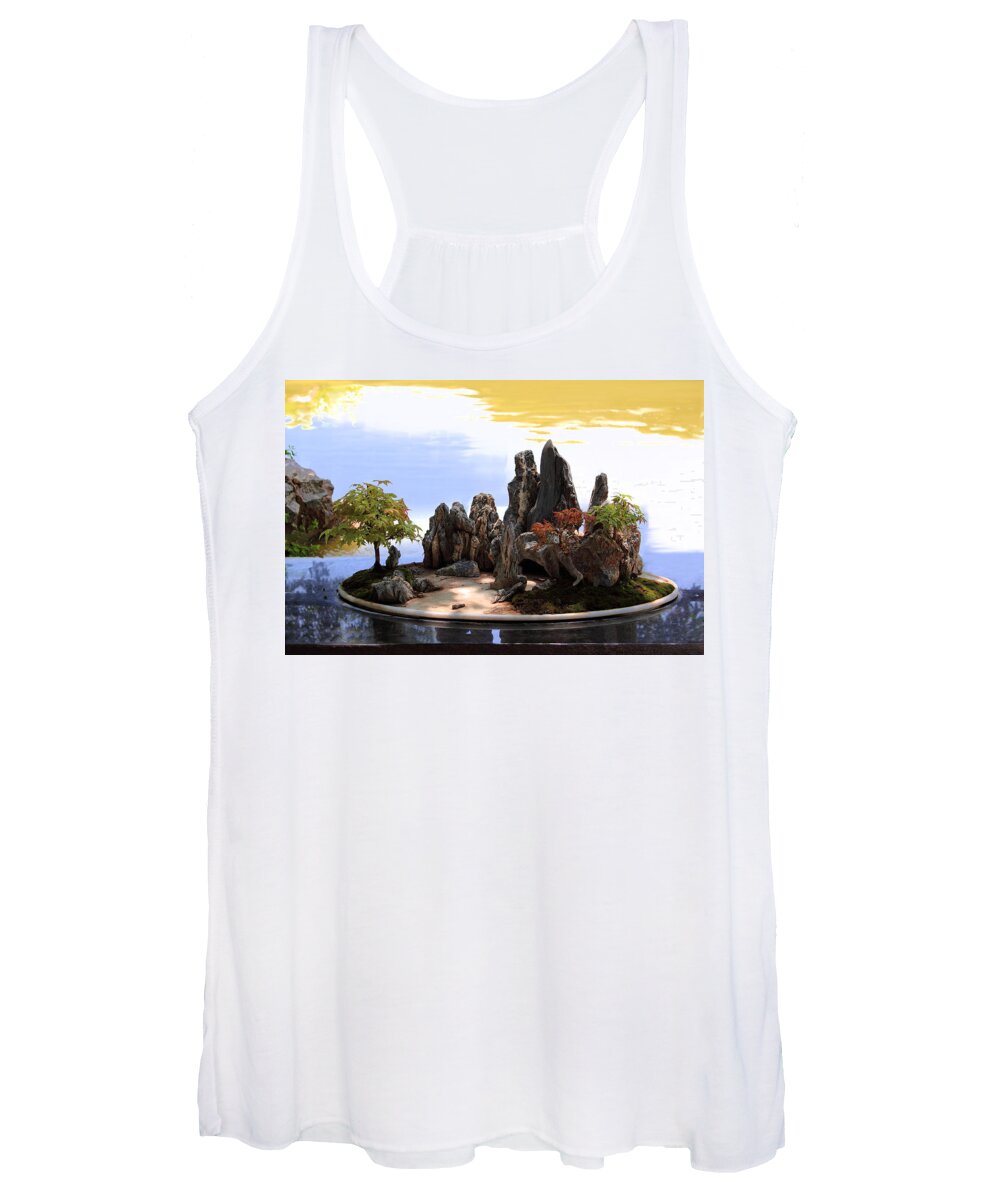 Floating Island Women's Tank Top featuring the photograph Floating Island by Viktor Savchenko
