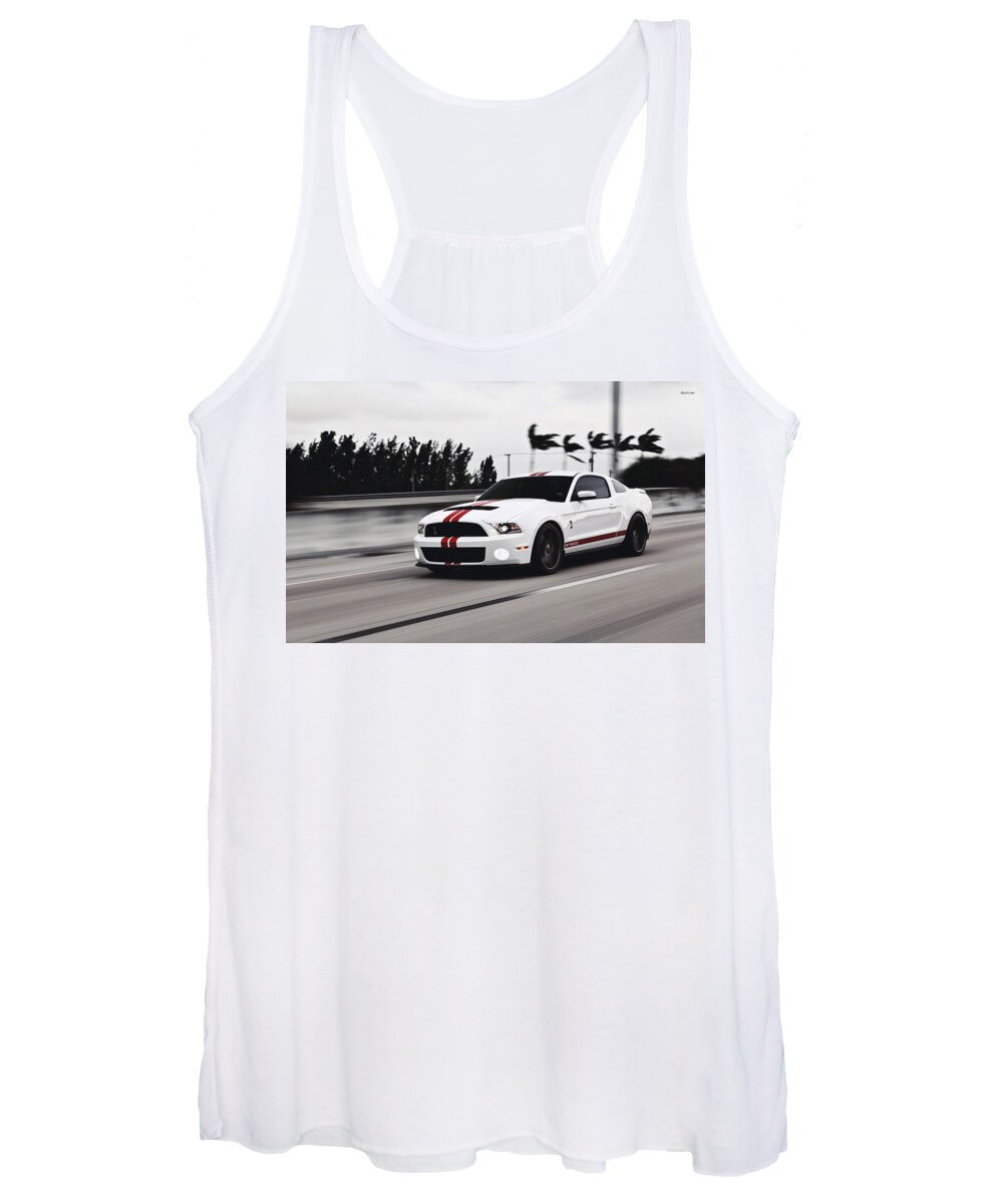 Ford Mustang Gt500 Women's Tank Top featuring the photograph Ford Mustang GT500 by Mariel Mcmeeking