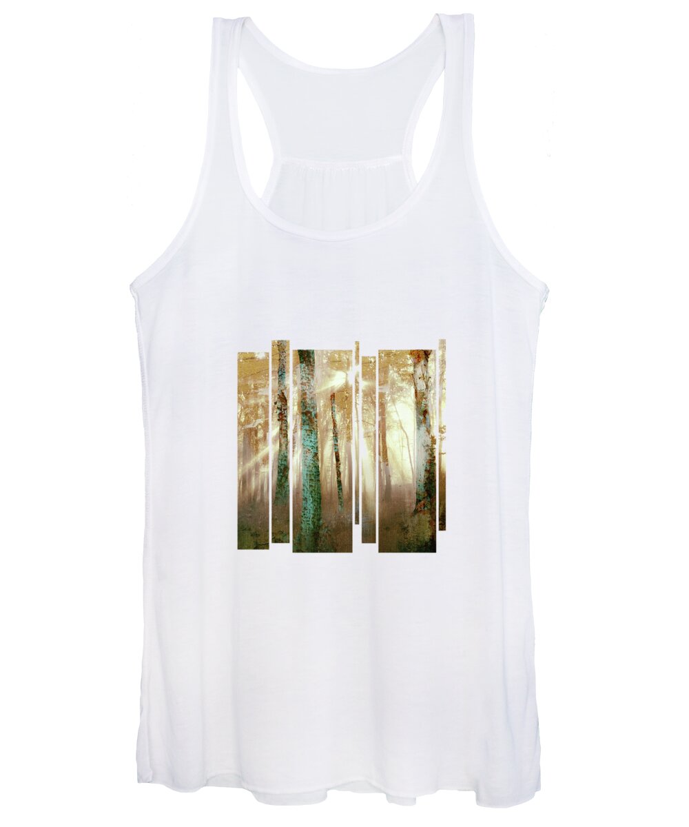 Forest Women's Tank Top featuring the digital art Forest Light by Katherine Smit