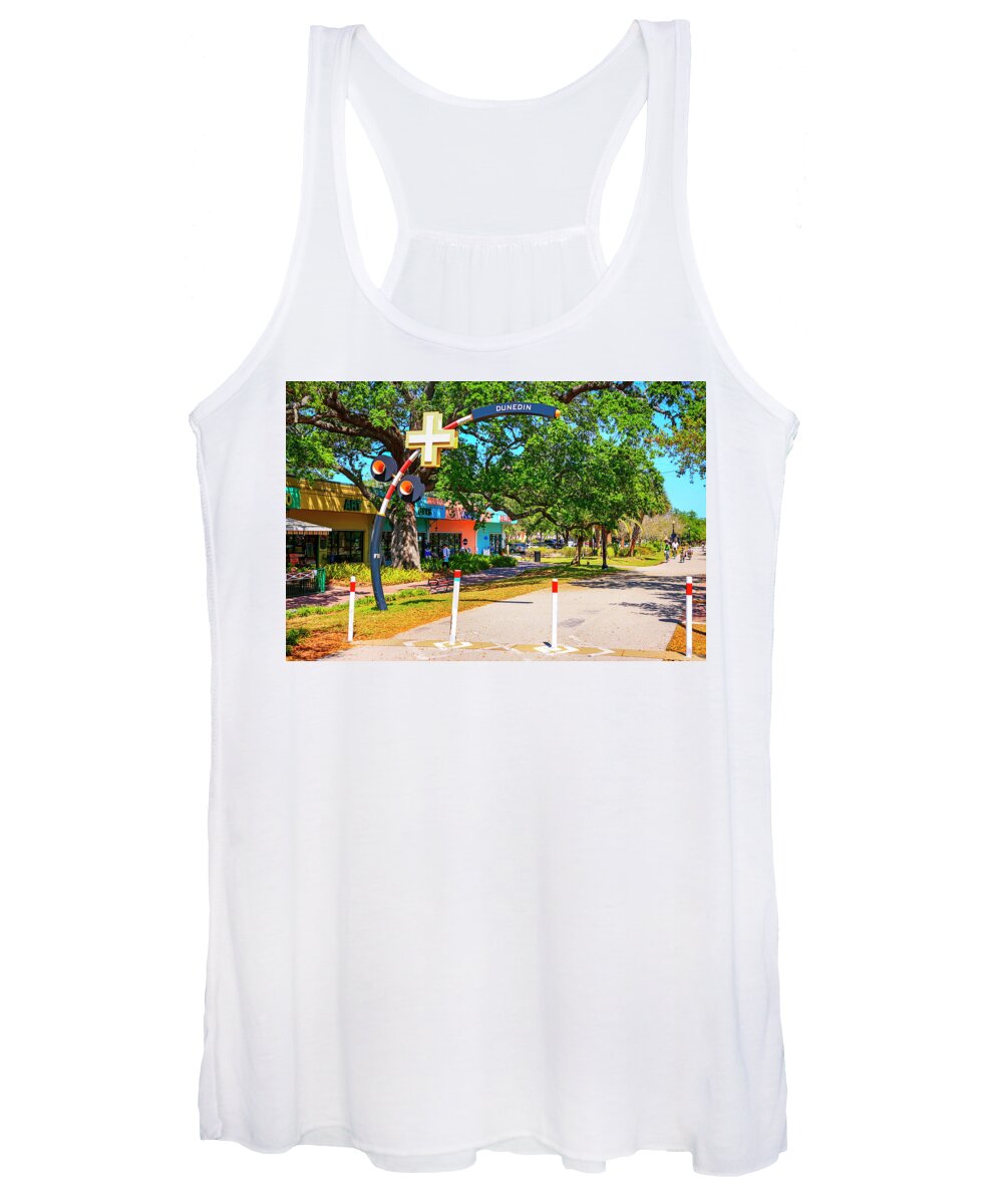 Fred Marquis Women's Tank Top featuring the photograph Fred Marquis Pinellas Trail by Chris Smith