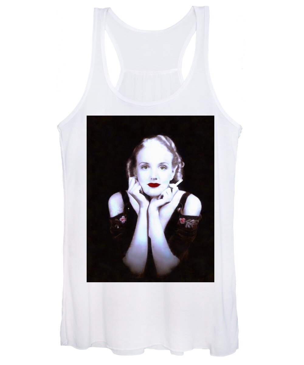 Glamour Girl Women's Tank Top featuring the digital art Glamour Girl by Caterina Christakos