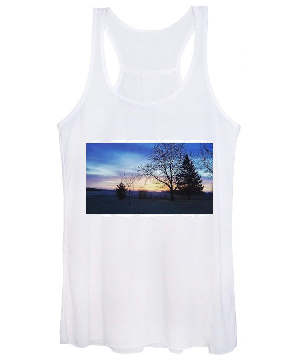 Sun Women's Tank Top featuring the photograph Frosty Morning by Mnwx Watcher