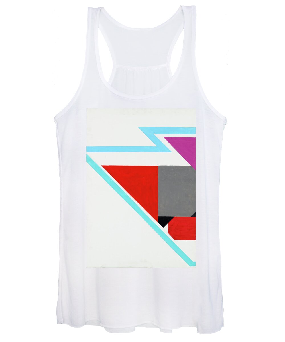 Abstract Women's Tank Top featuring the painting Halleluja - Part I by Willy Wiedmann