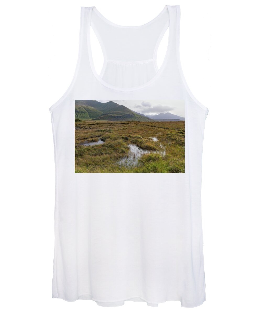 Highlands Women's Tank Top featuring the photograph Highland peat bog by Gary Eason