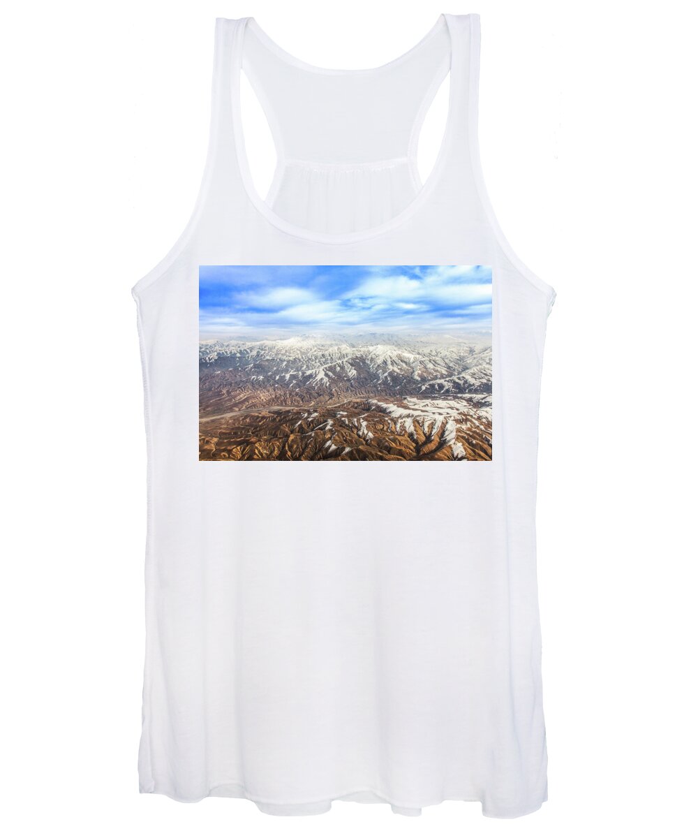 Central Asia Women's Tank Top featuring the photograph Hindu Kush Snowy Peaks by SR Green