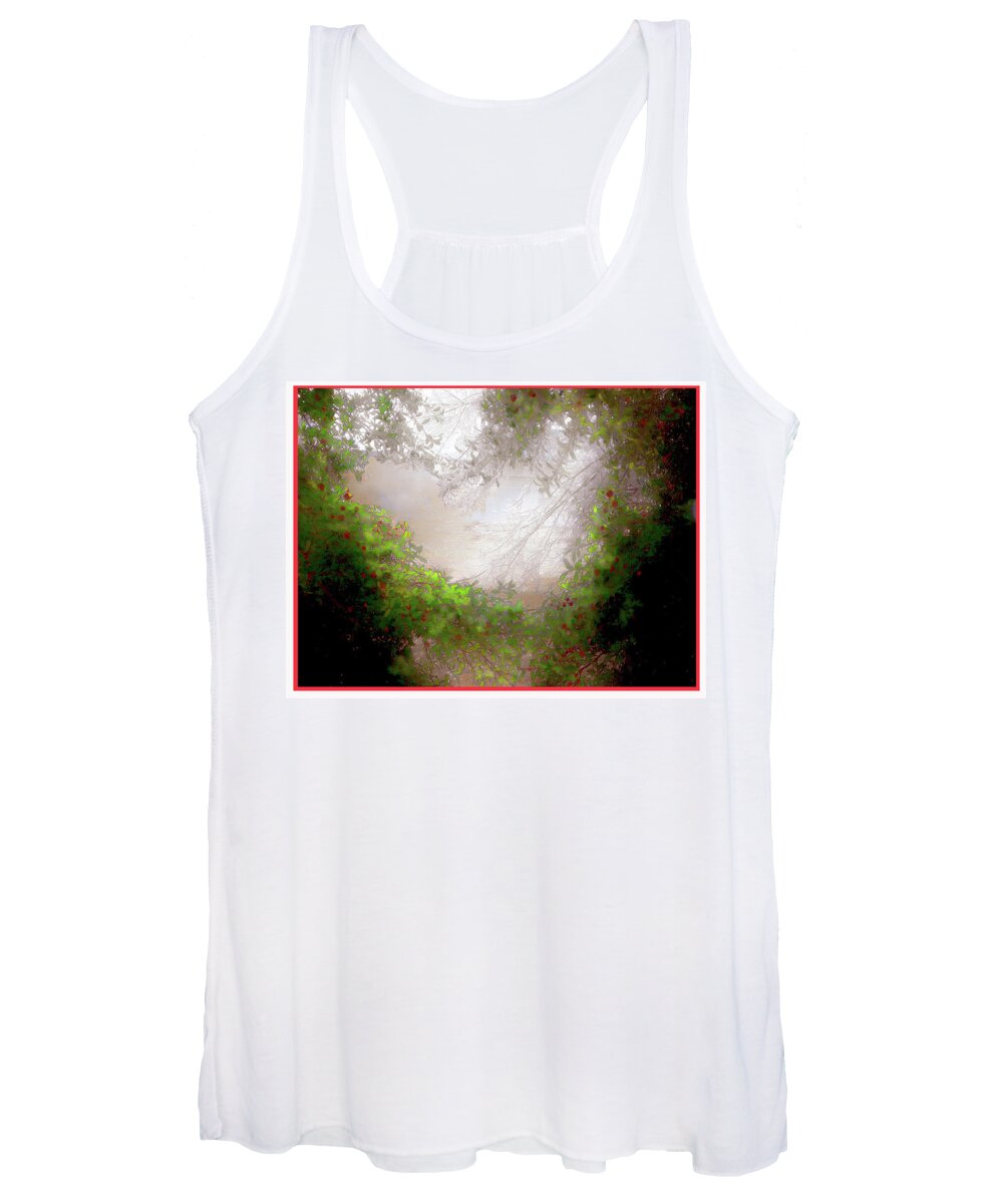 Holly Women's Tank Top featuring the photograph Holly Heart by Bonnie Willis