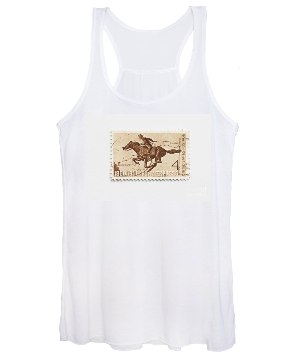 1960 Women's Tank Top featuring the photograph Hundred years Pony Express by Patricia Hofmeester