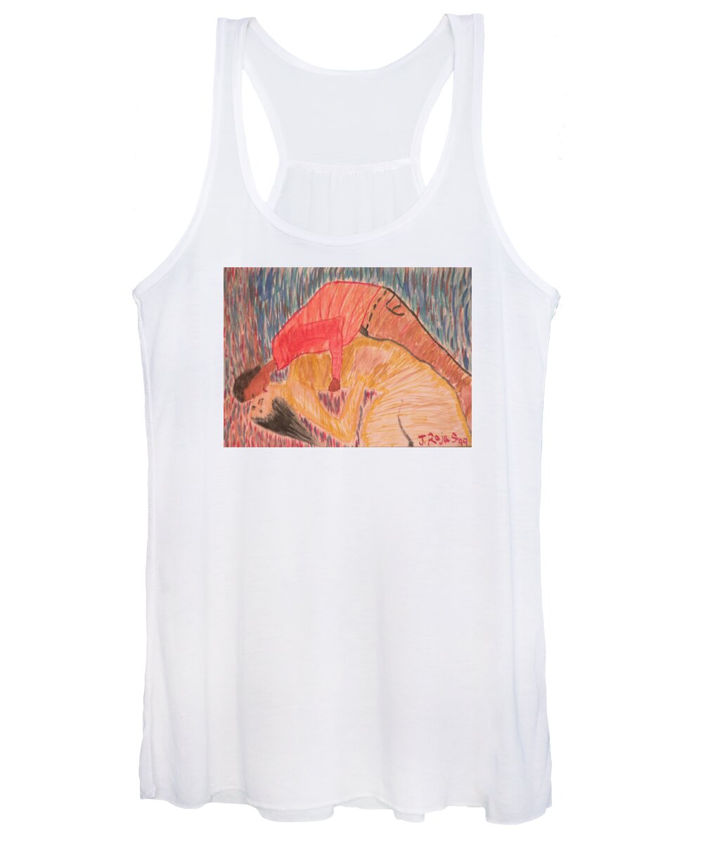 People Women's Tank Top featuring the painting Hybrid's Are Coming by Jose Rojas