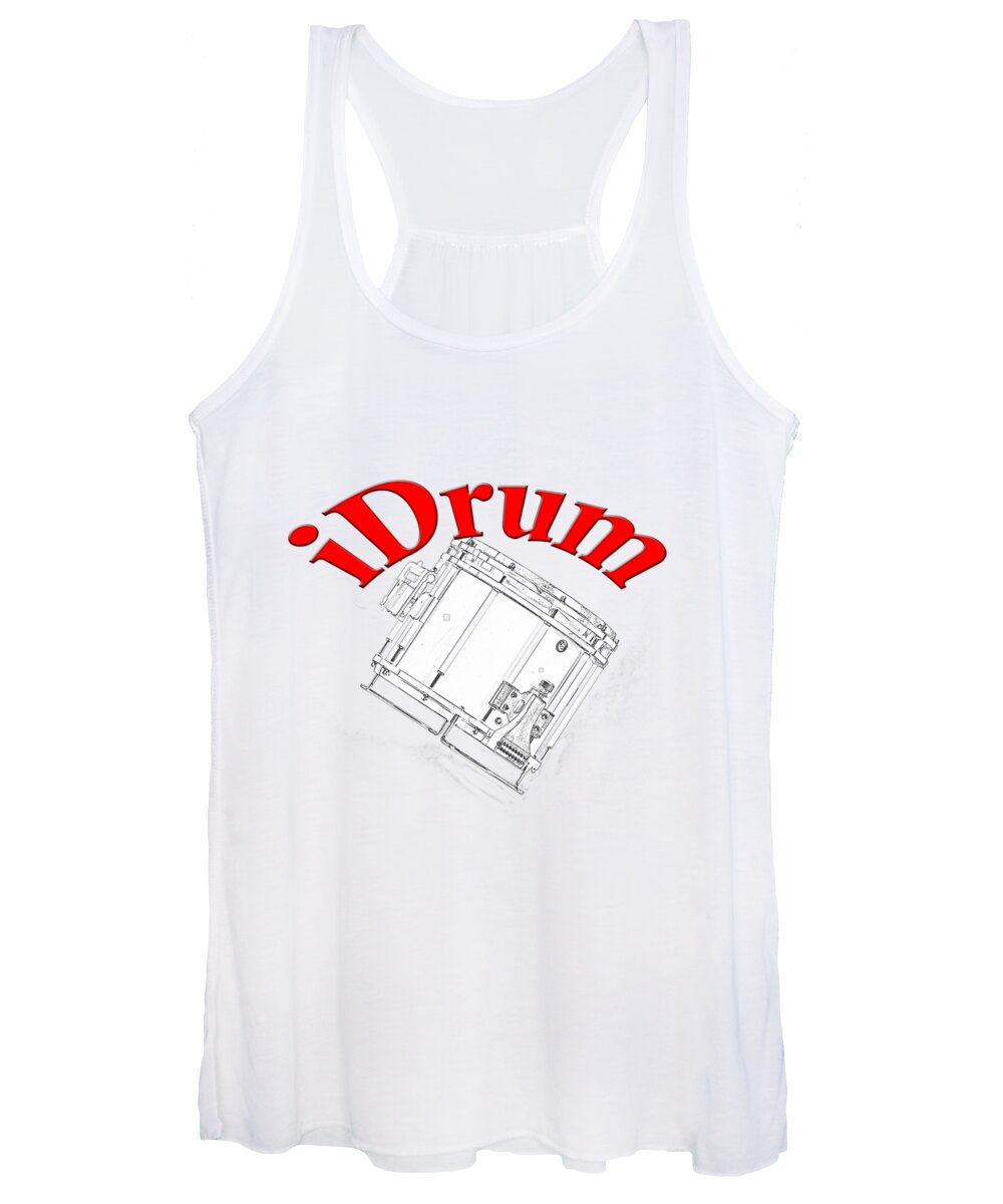 Drum Women's Tank Top featuring the photograph iDrum by M K Miller