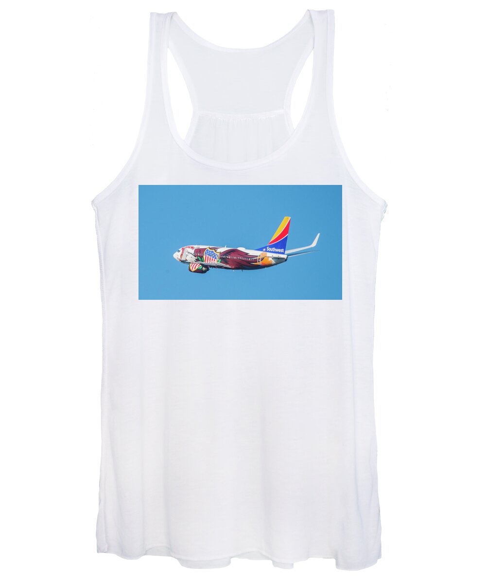 1511 Women's Tank Top featuring the photograph Illinois One Departing DCA by Jeff at JSJ Photography