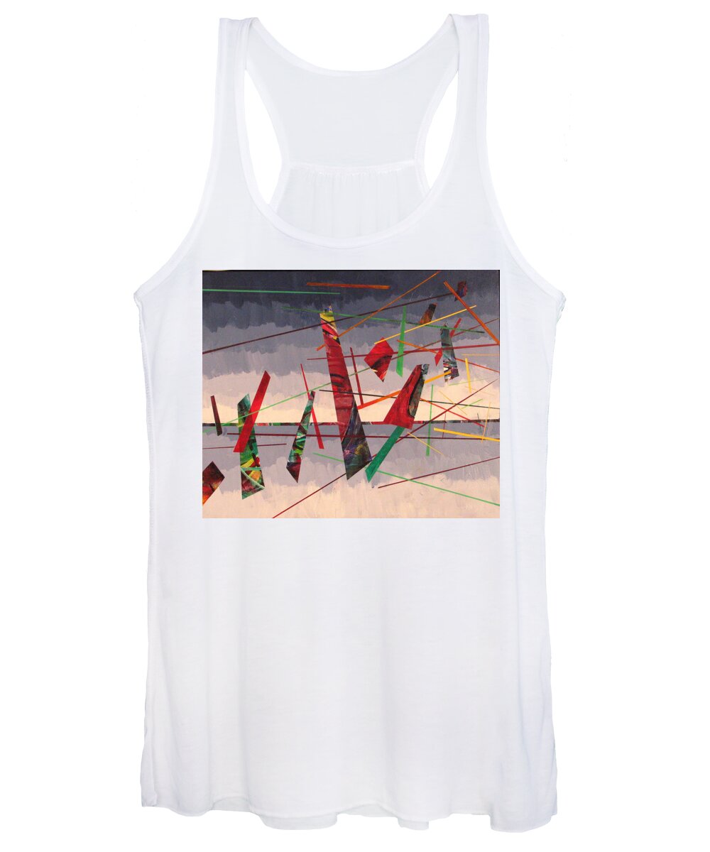 Abstract Women's Tank Top featuring the painting In Flight by Rollin Kocsis