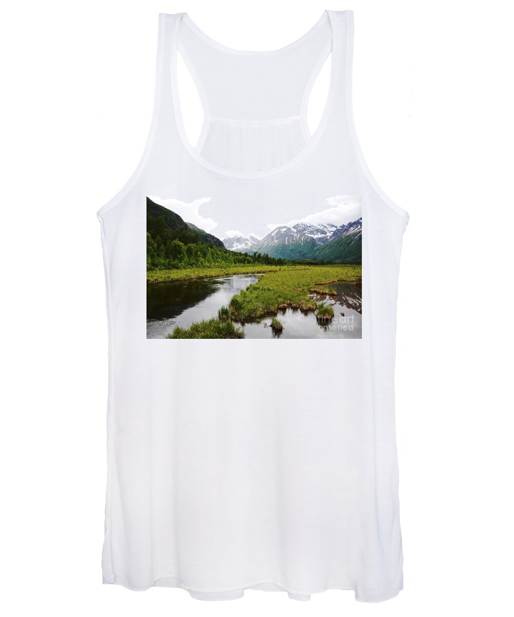 Alaska Women's Tank Top featuring the photograph In Road To Denali by Lorenzo Cassina