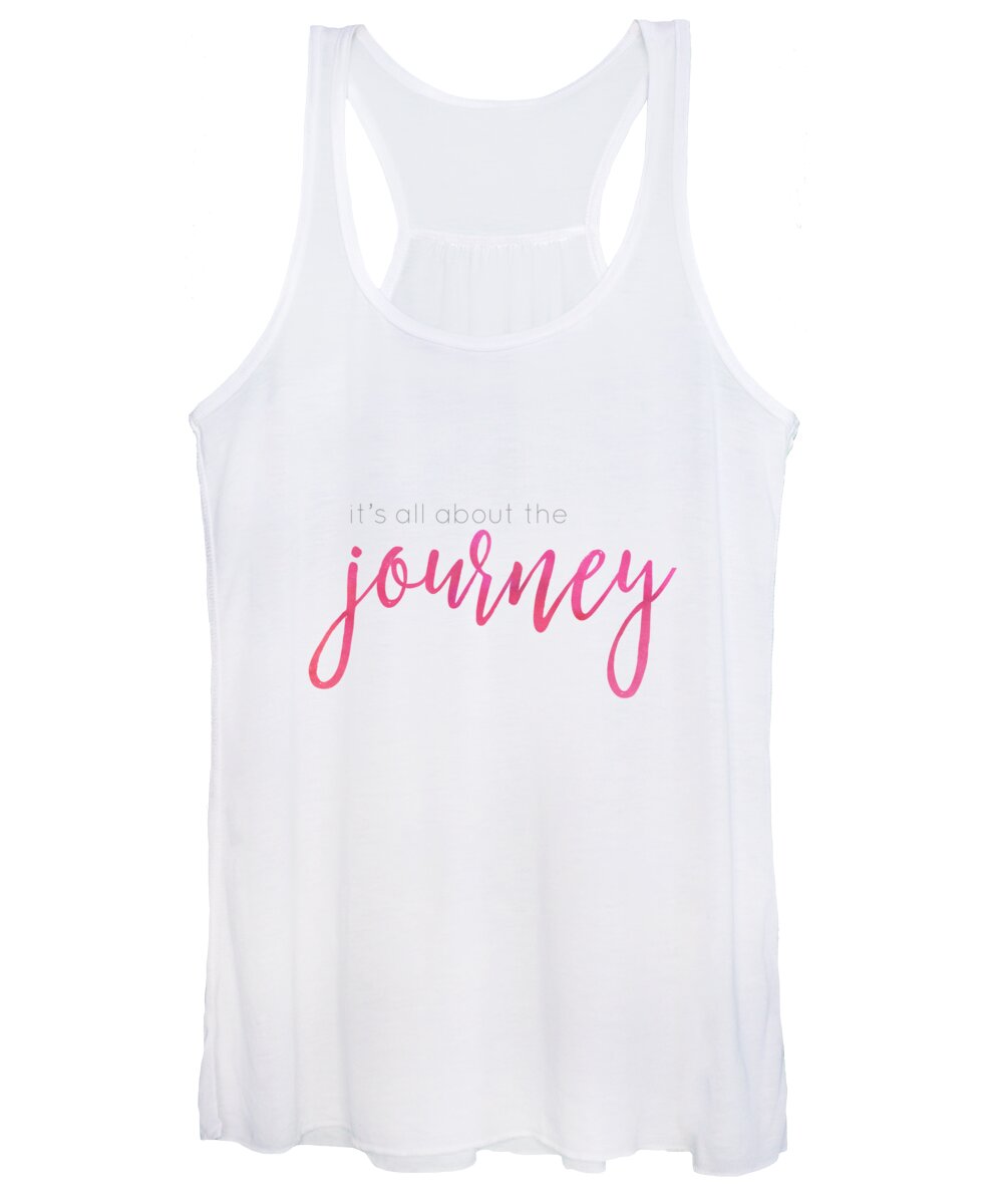 It's All About The Journey Women's Tank Top featuring the digital art It's all about the journey by Laura Kinker