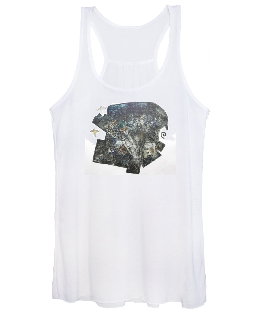 Dream Women's Tank Top featuring the painting Jacob's dream by Ilona Petzer