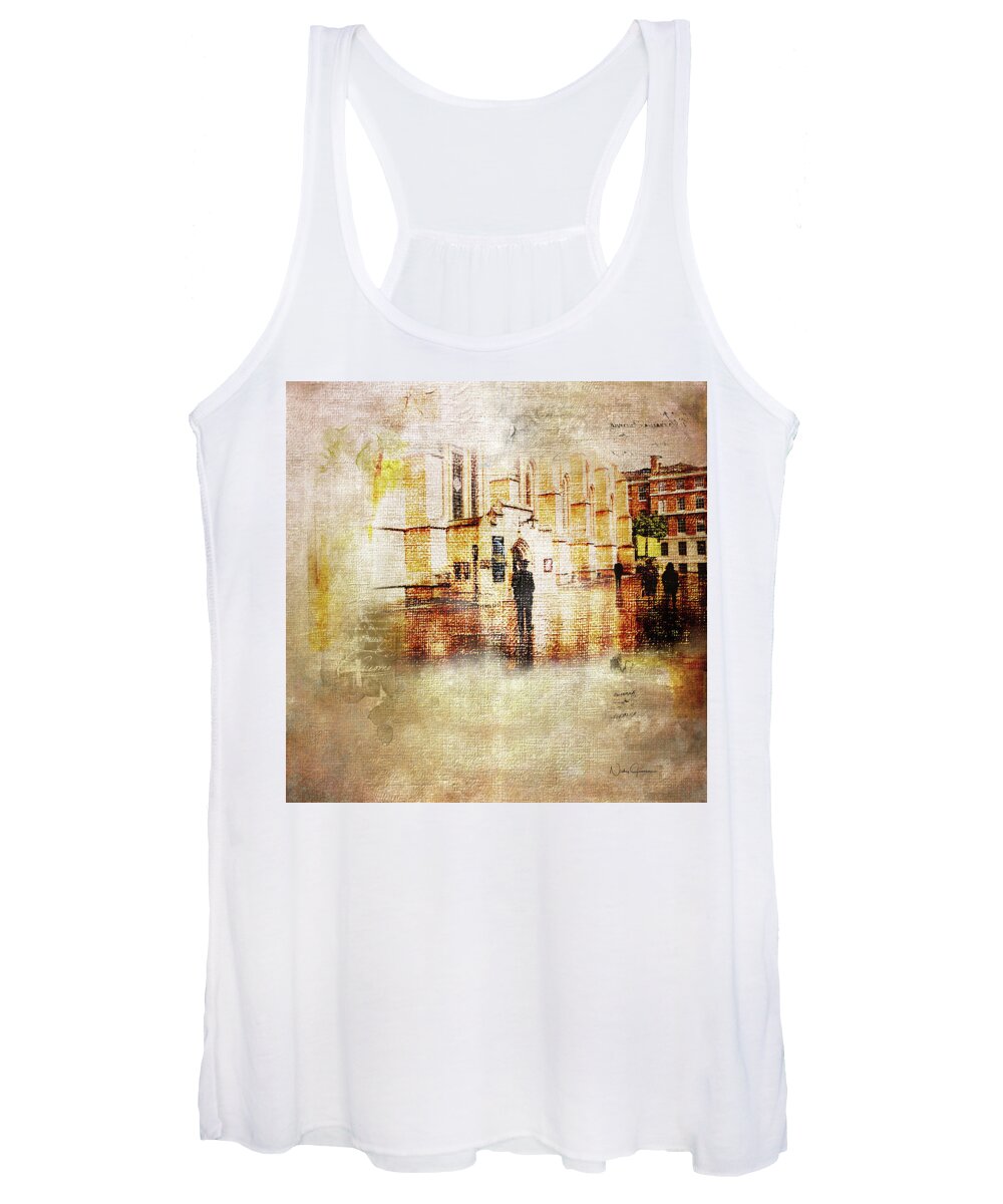 London Women's Tank Top featuring the digital art Just Light - Middle Temple by Nicky Jameson