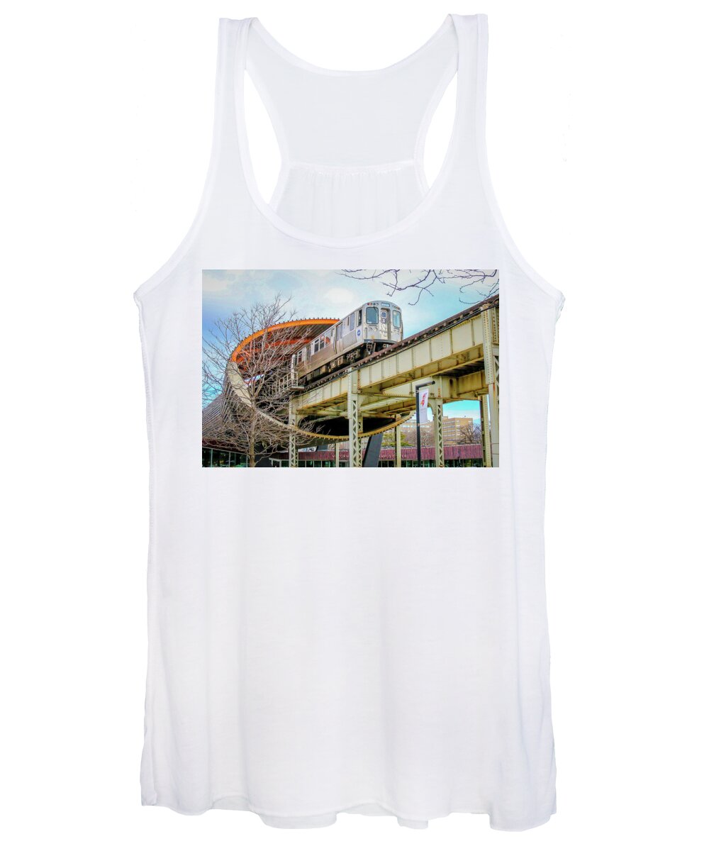Chicago Women's Tank Top featuring the photograph L Image by Tony HUTSON
